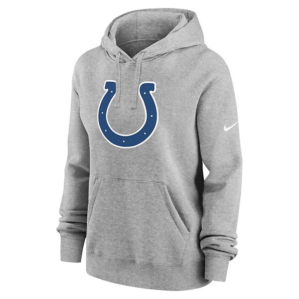 Толстовка с капюшоном женская heather gray indianapolis colts club fleece Nike — фото 3