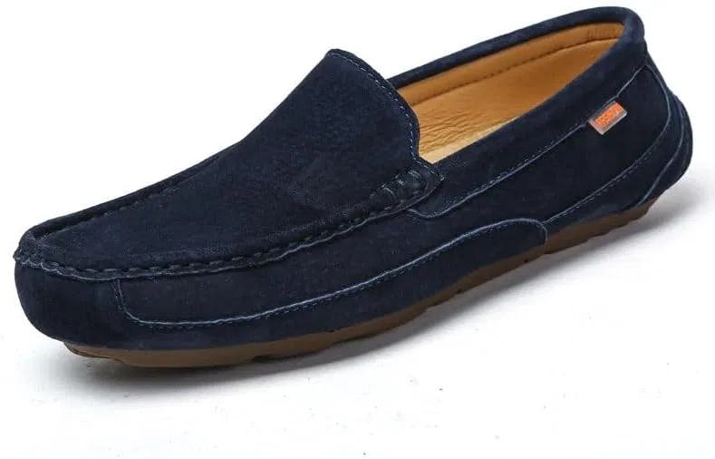 Лоферы мужские кожаные Loafers Shoes Blue PUGHGAETZF