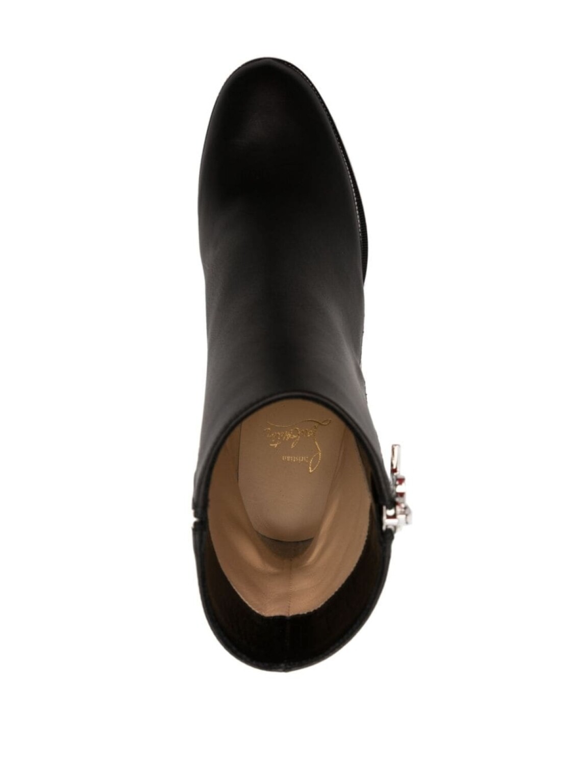 Christian Louboutin ботильоны CL 70 с круговой молнией, черный — фото 4
