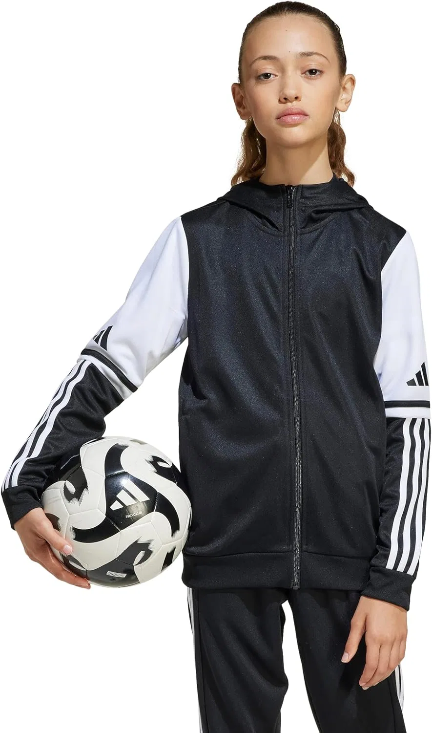 Детская худи adidas Squadra25, черный/белый — фото 3