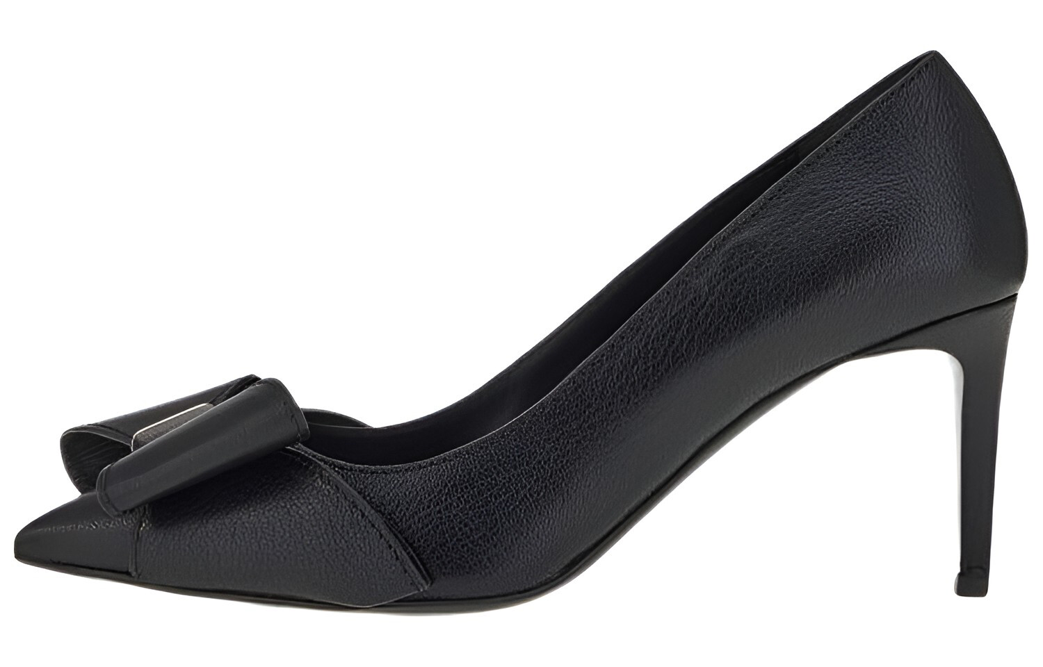 Туфли на высоком каблуке женские черные Ferragamo