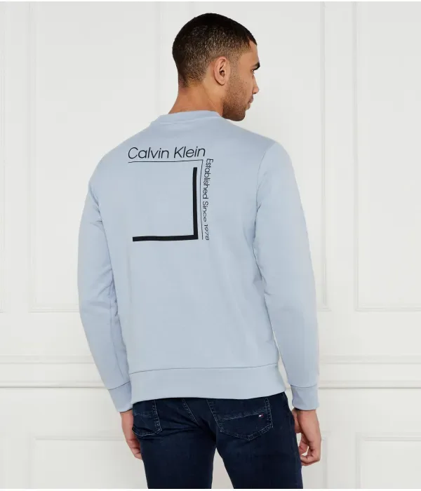 Толстовка regular fit Calvin Klein, небесно-голубой — фото 3