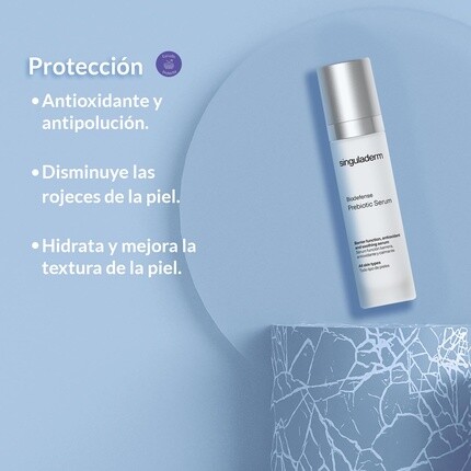 Сыворотка Singuladerm — Biodefense Пребиотическая Увлажняющая для лица Антиоксидант Укрепляет кожный барьер — фото 3