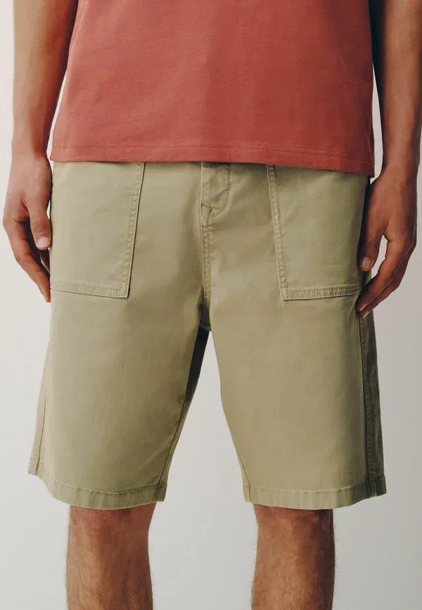 Шорты Next Regular fit garment dyed fatigue jort shorts, камень