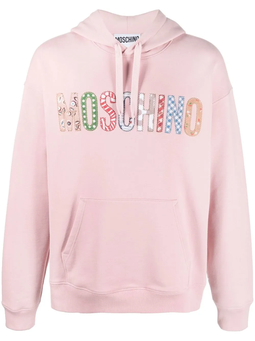 

Худи с кулиской и логотипом Moschino, розовый