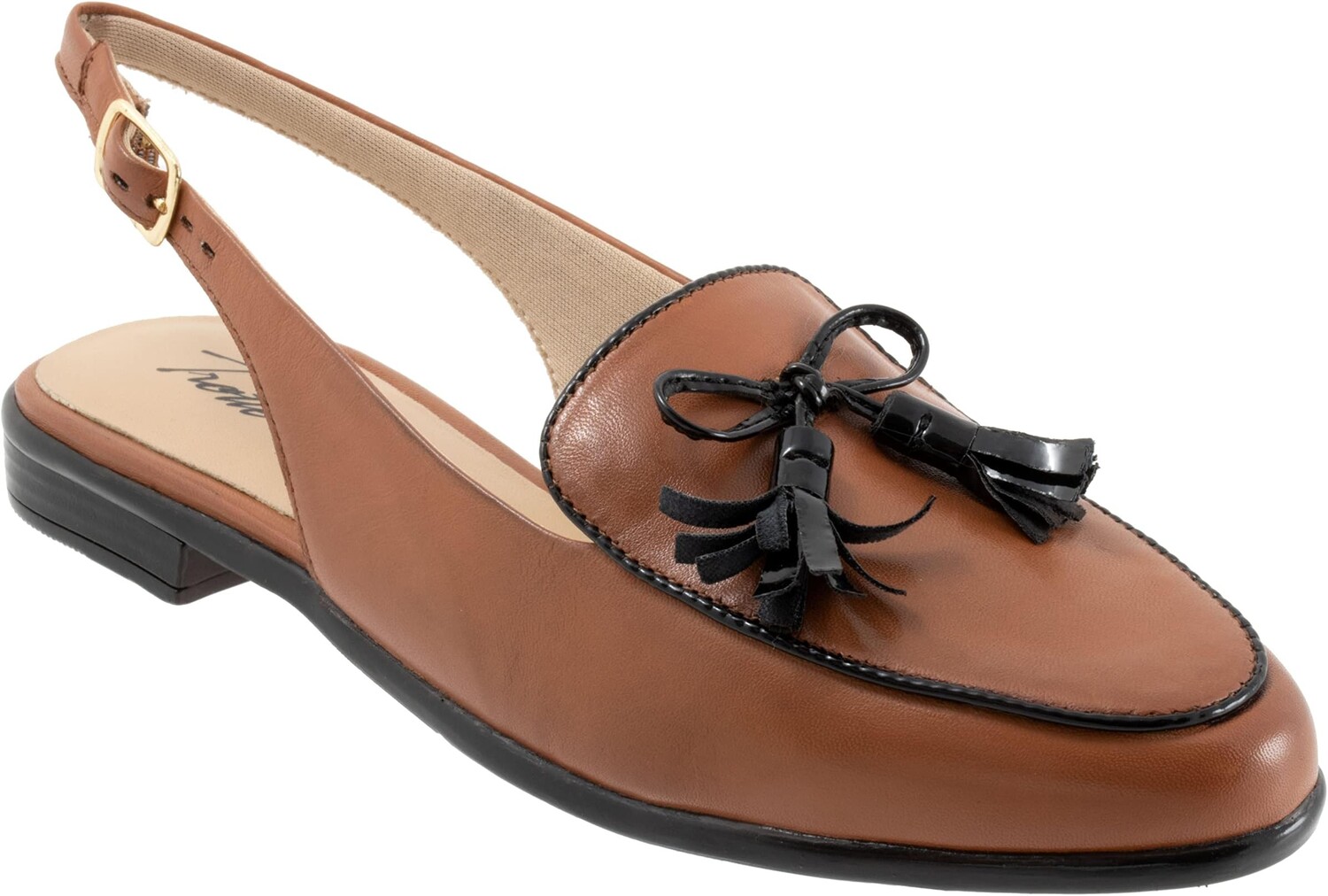 

Лоферы Trotters Lillie, цвет Cognac/Black