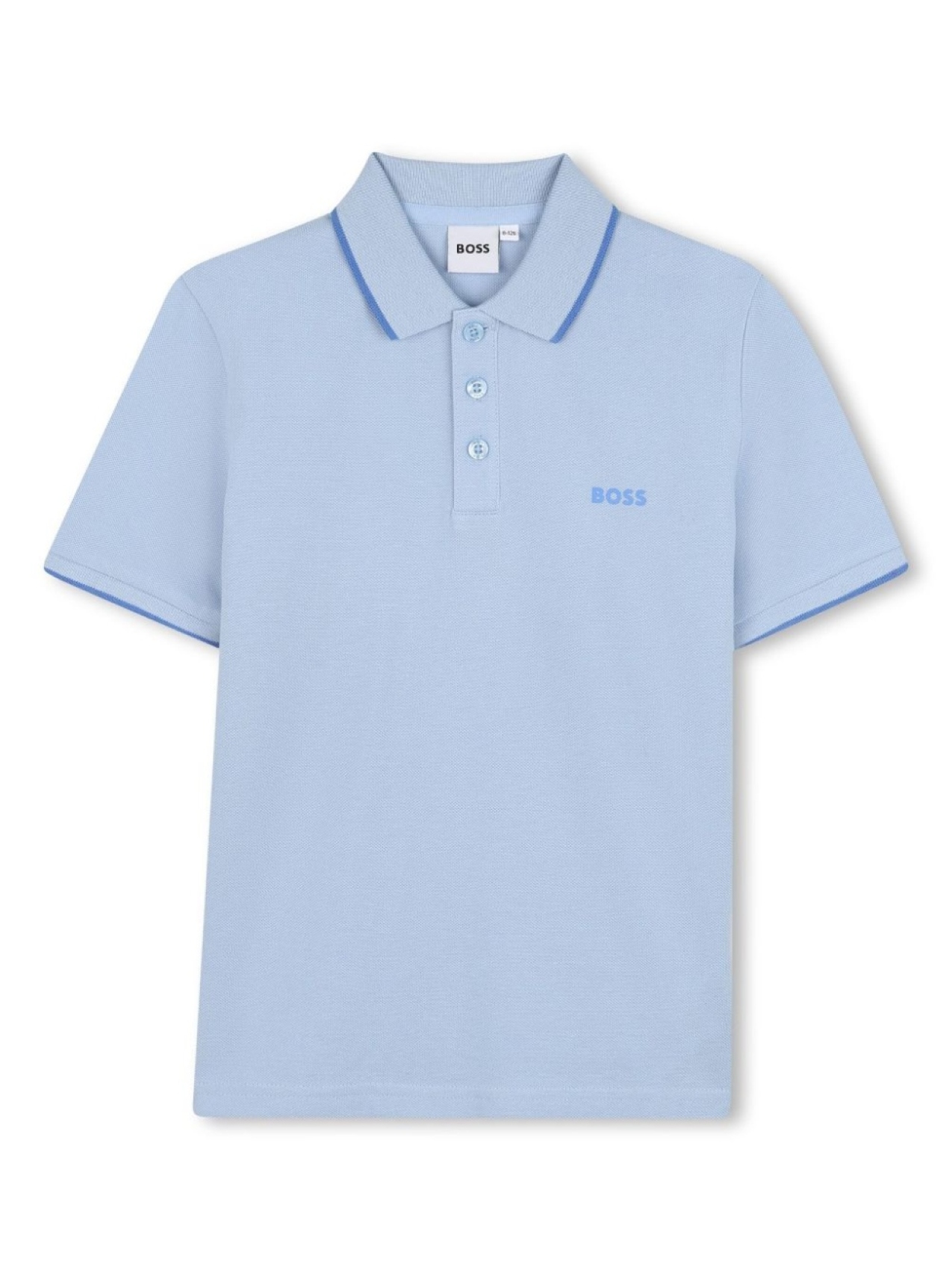 

Рубашка поло с короткими рукавами BOSS Kidswear, синий