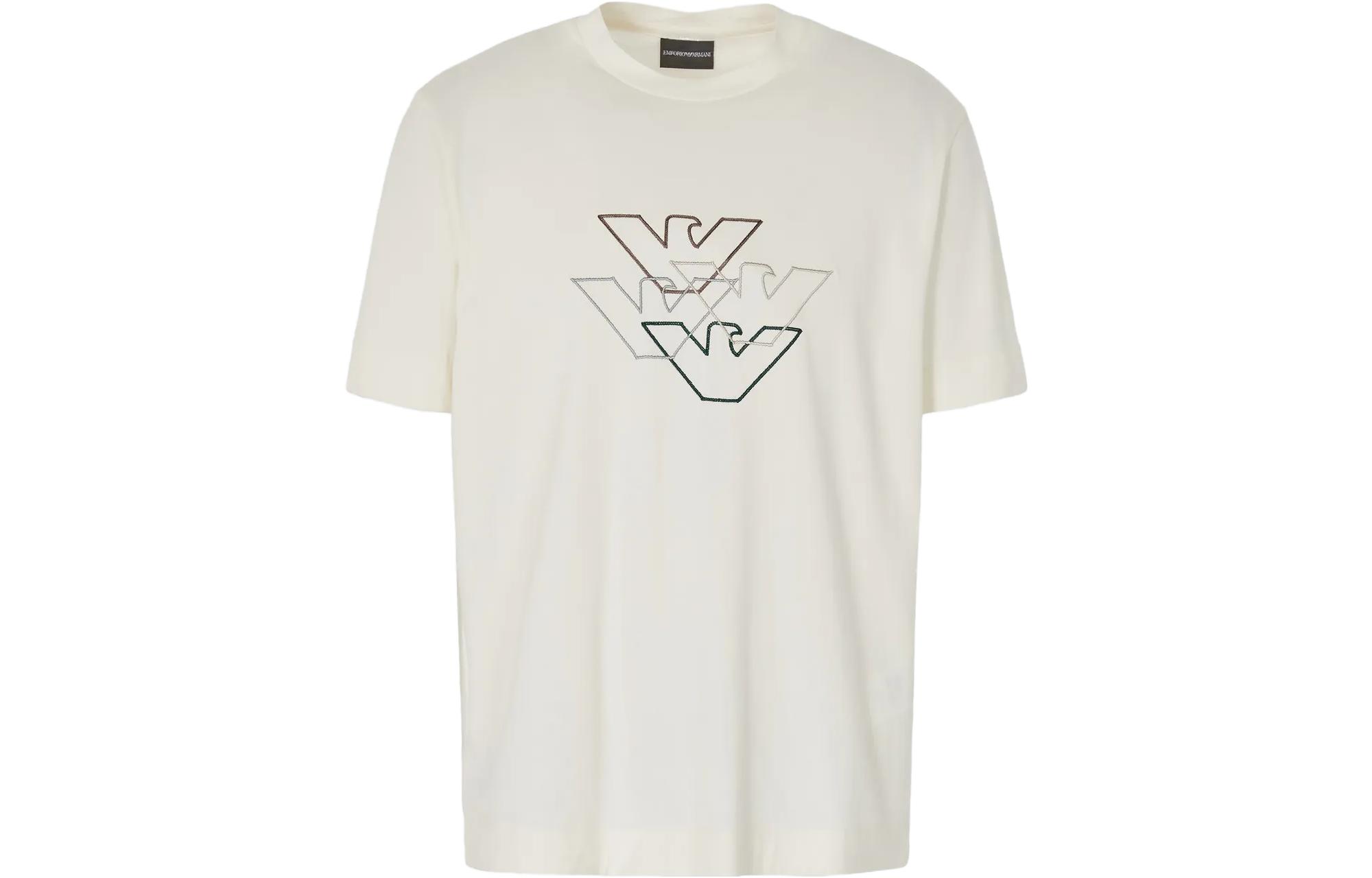 

Футболка мужская EMPORIO ARMANI, Ecru, Бежевый, Футболка мужская EMPORIO ARMANI, Ecru