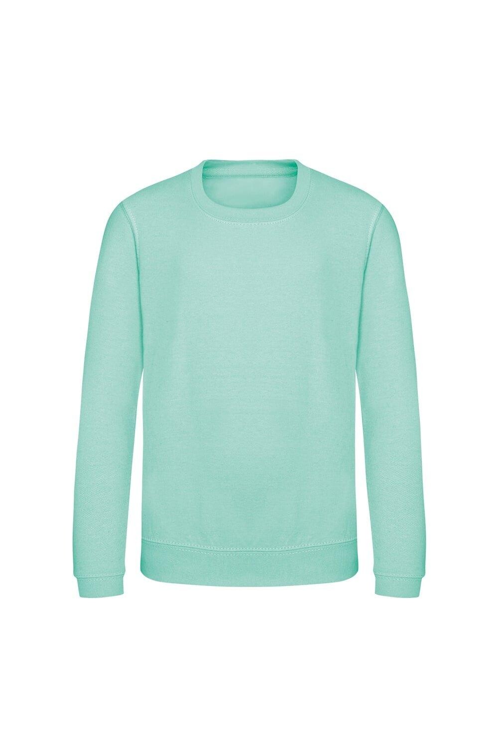 

Однотонный свитшот с круглым вырезом Just Hoods AWDis, зеленый