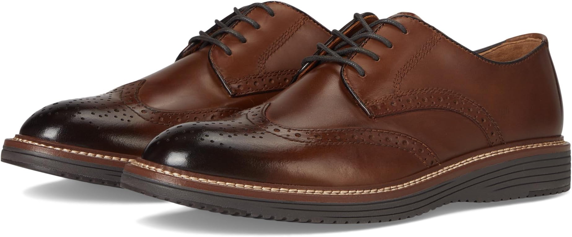 

Оксфорды Johnston & Murphy Upton Wingtip, цвет Tan Full Grain