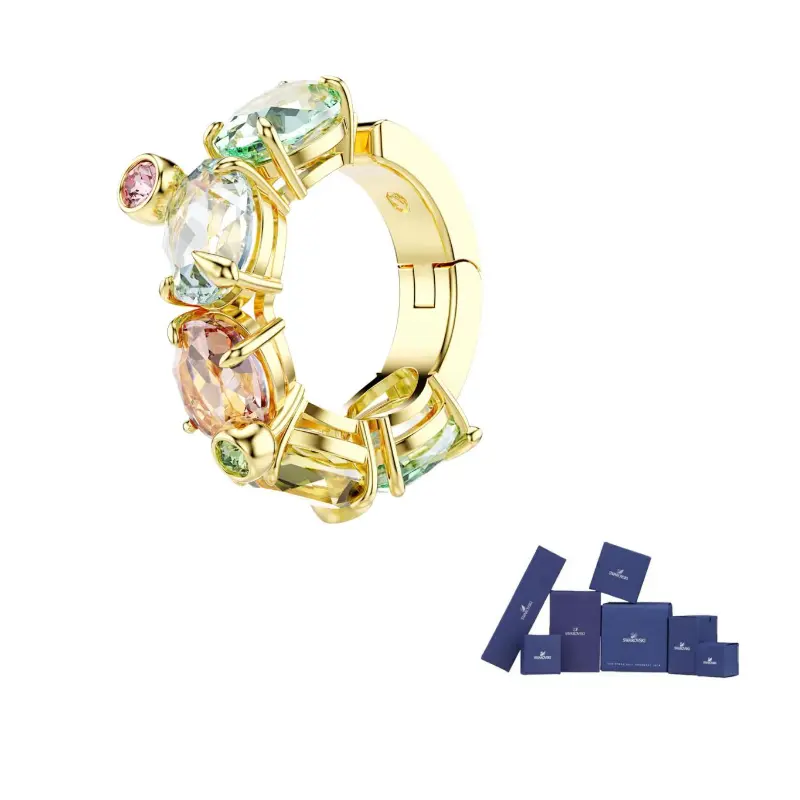 

Swarovski Кристальные, Gold Plated клипсы унисекс мультиколор