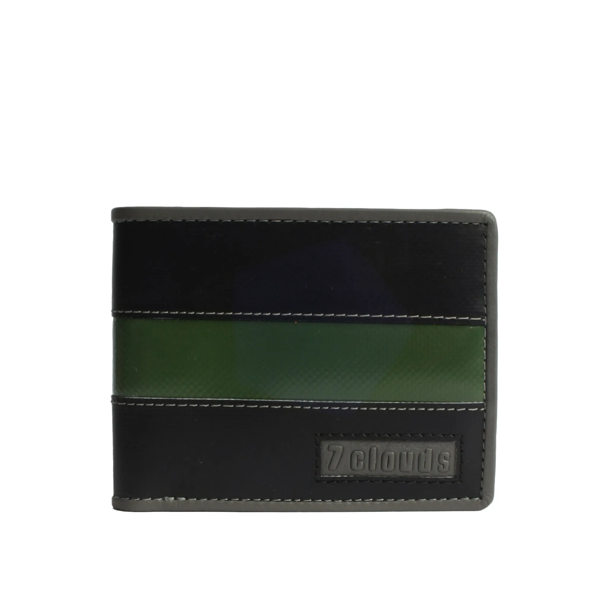 

Кошелек 7clouds "Мекун 7.1", из брезента, цвет Black-Junglegreen-Black