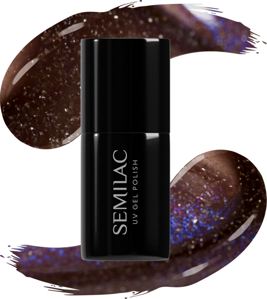

УФ-лак для ногтей Semilac UV-Nagellack 827 AI Brown