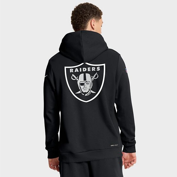 Мужская черная толстовка Las Vegas Raiders 2025 NFL Crucial Catch Sideline Standard Issue Dri-FIT Nike — фото 3