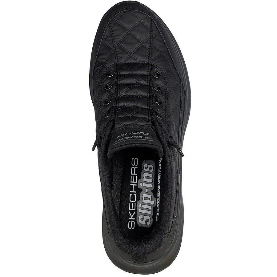 Skechers Contour Foam — удобные кроссовки, чёрные, мужские — фото 2