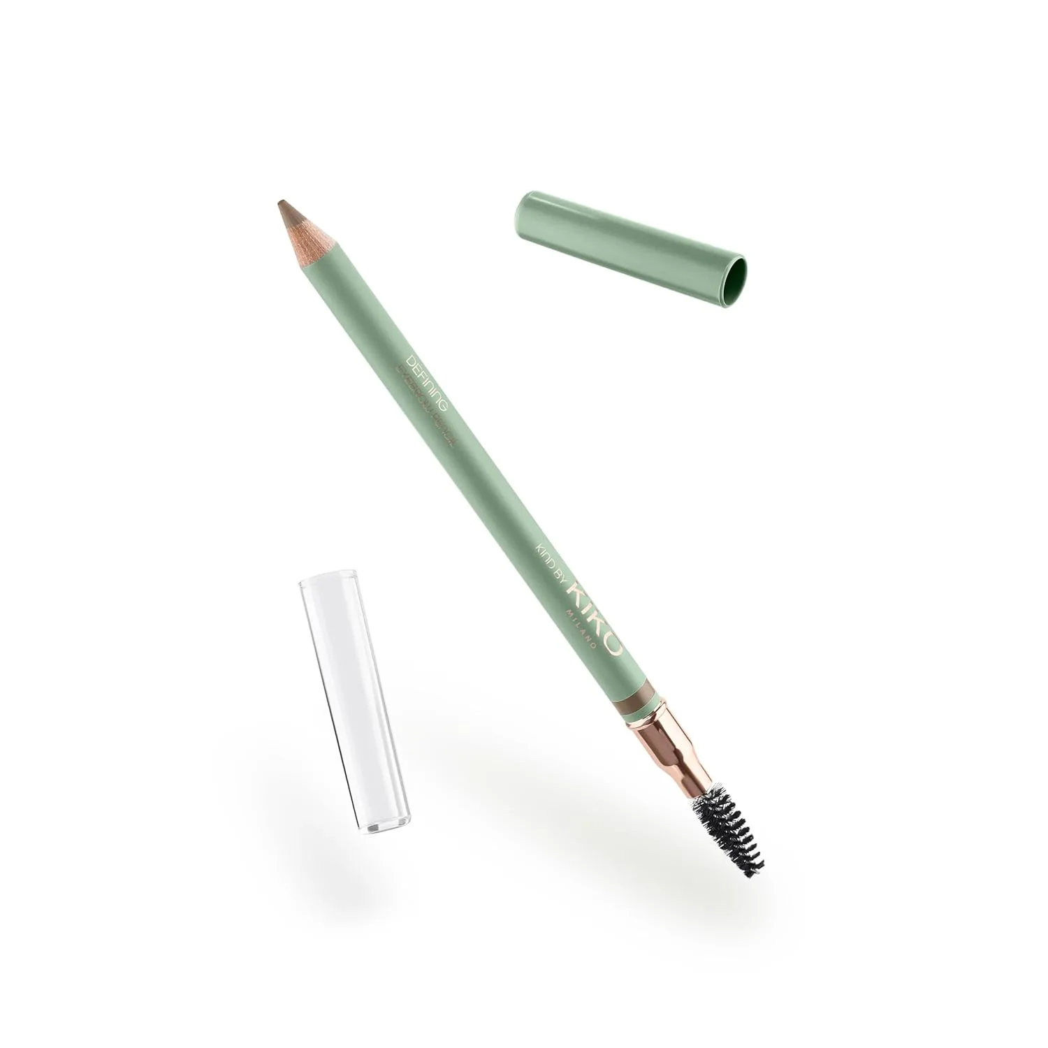 Карандаш для бровей KIKO Milano Kind by KIKO Defining Eyebrow Pencil 01, с щеточкой для бровей, 01 TAUPE — фото 3