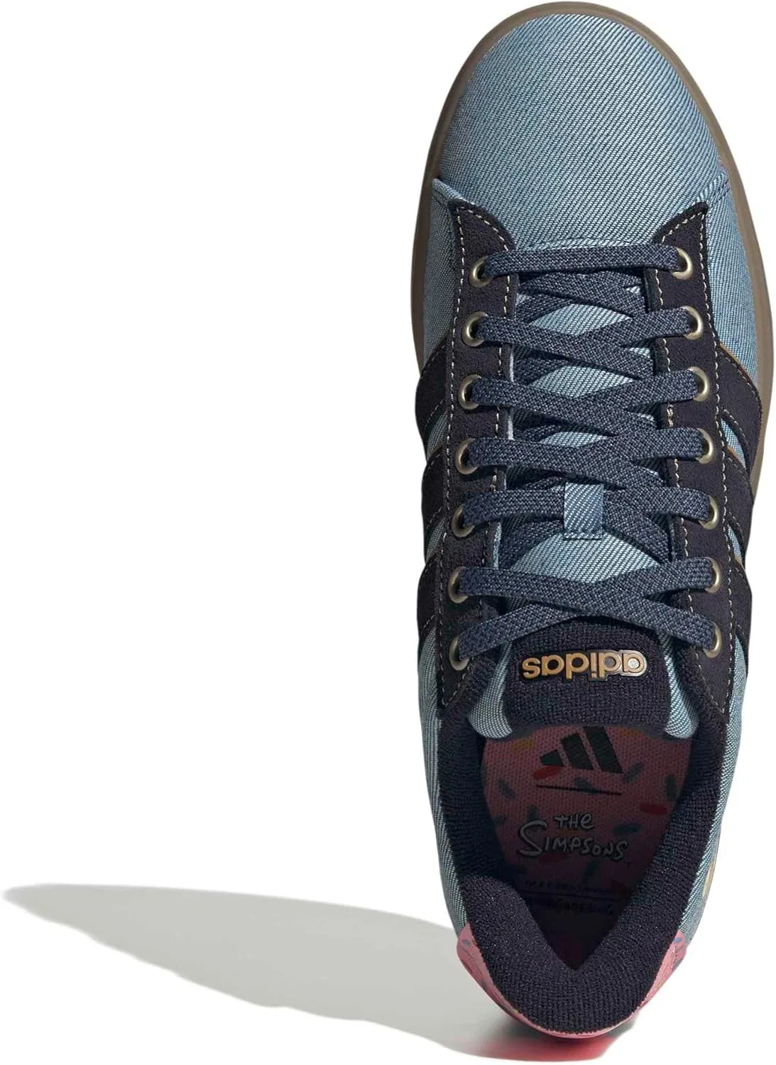 Мужские кроссовки Adidas Grand Court Simpsons KK3539 Nondye/Legink/Mesa, Non Dyed Legend Ink Mesa — фото 2