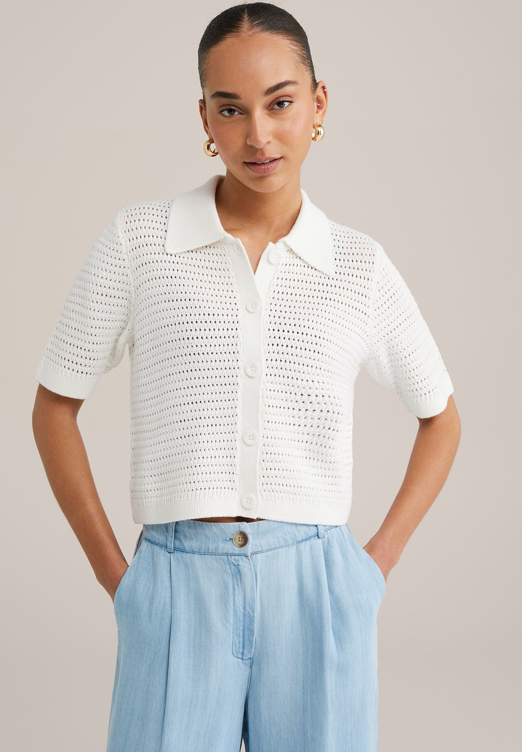 

Кардиган WE Fashion, белый