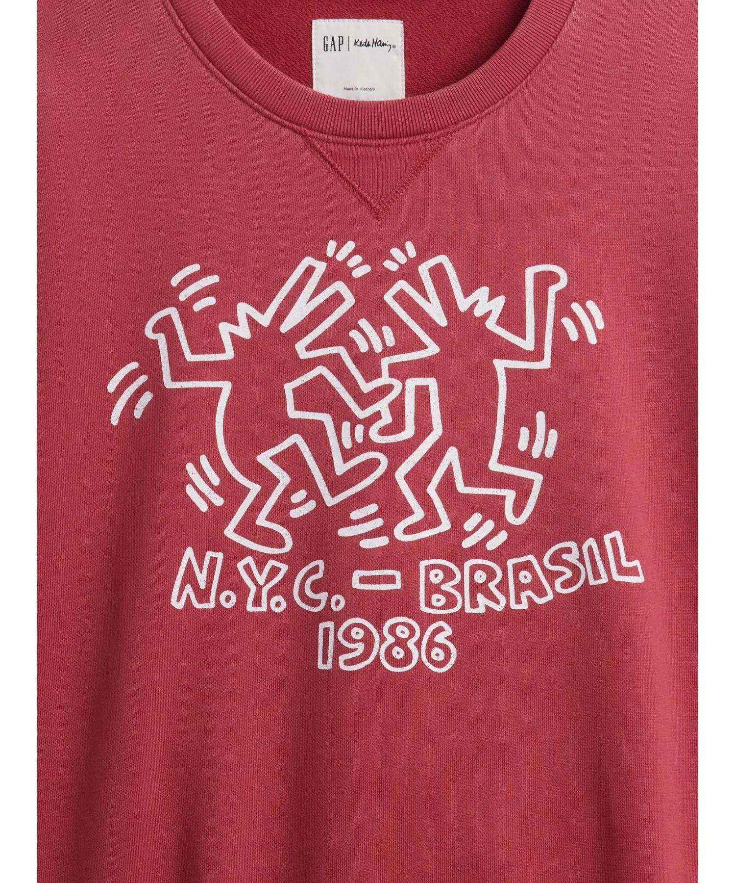 Толстовка с логотипом Keith Haring Heavyweight — фото 3