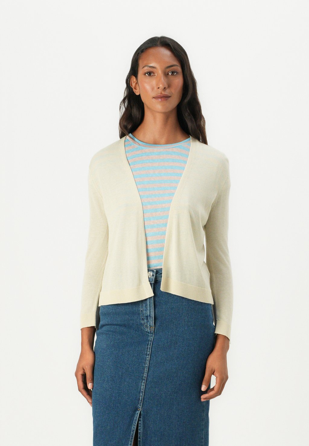 

Кардиган OPEN CARDIGAN TOM TAILOR, бежевый