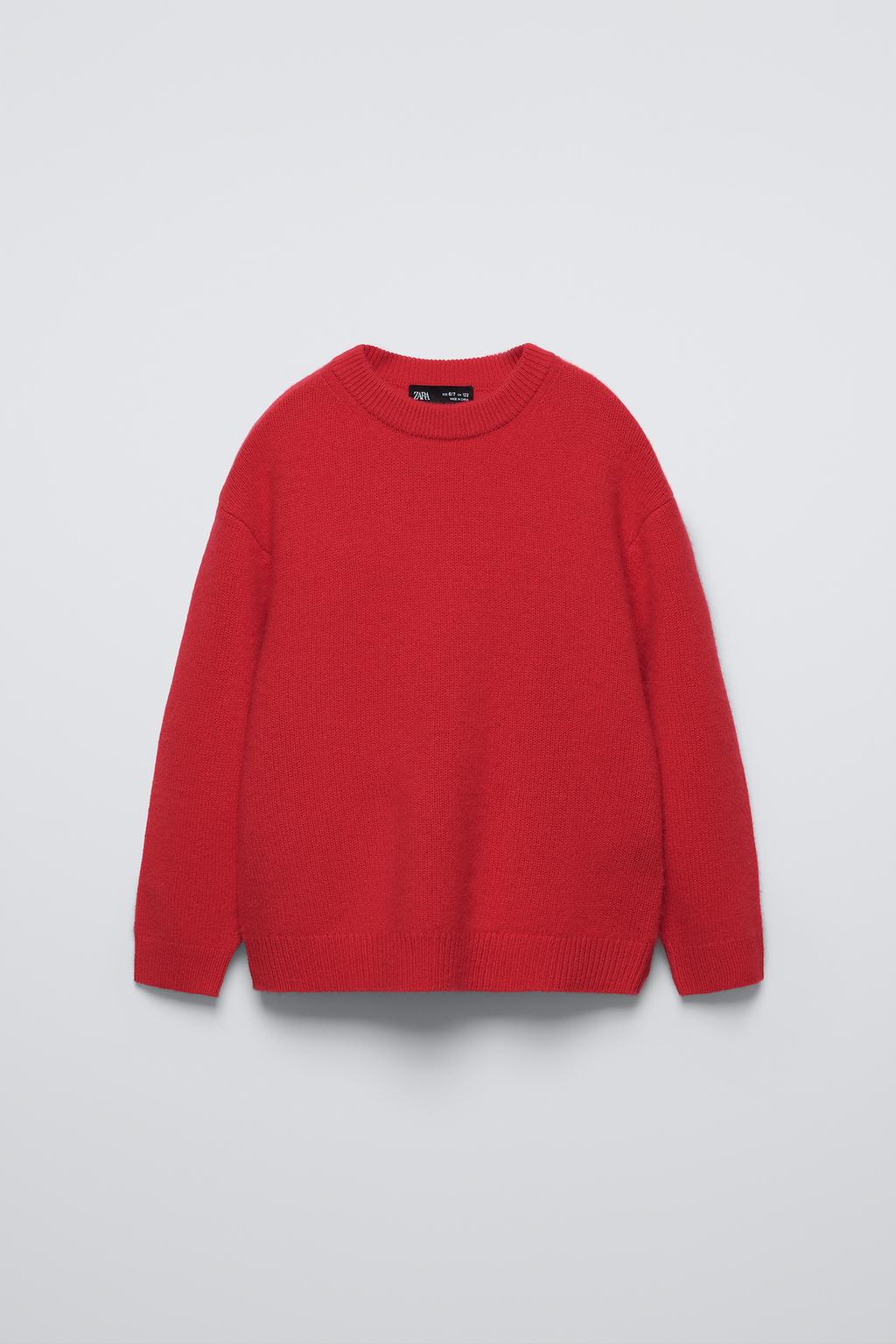

Свитер из 100% кашемира ZARA, красный