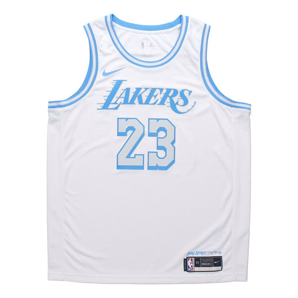 

Майка Nike NBA City Edition Lakers LeBron James Dri-FIT Swingman Jersey Vest Mens White, белый