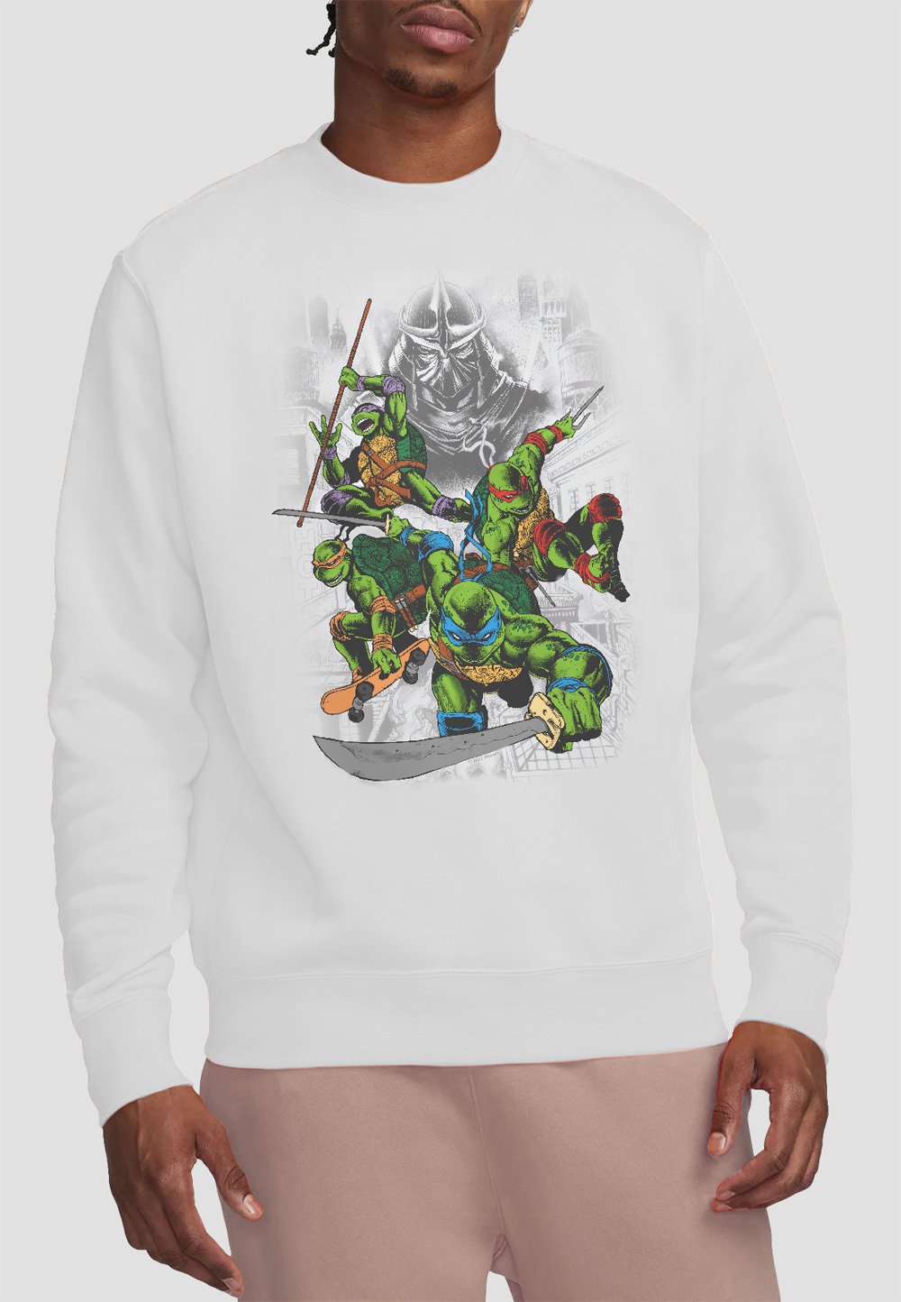 

Толстовка TEENAGE MUTANT NINJA TURTLES SHREDDER AND TURTLES COMIC Cotton Soul, белый