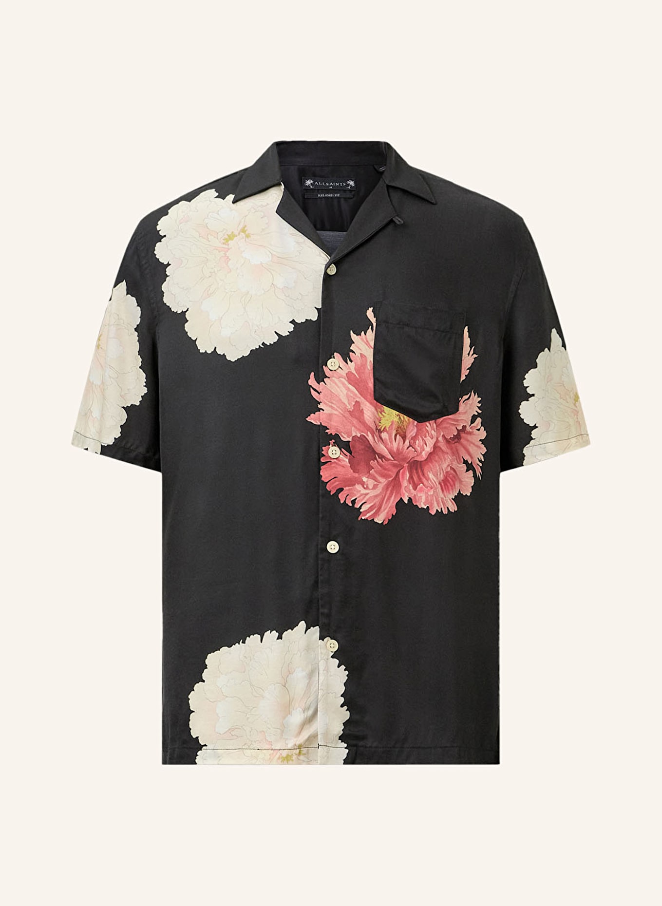 

Рубашка с короткими рукавами fleur свободного кроя Allsaints, мультиколор