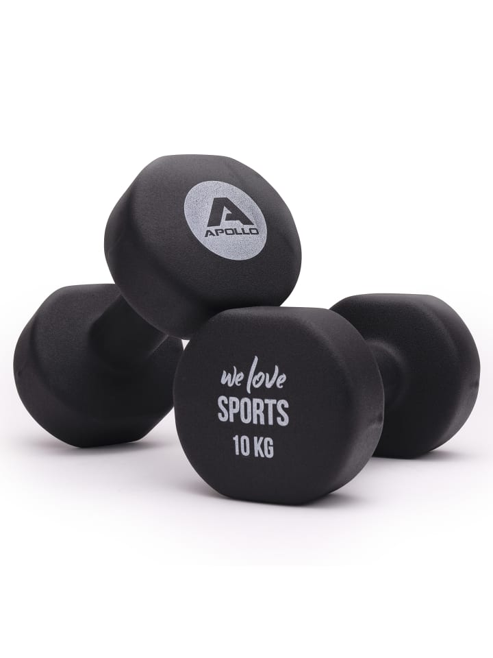 

Apollo Набор гантелей, короткие гантели "Фитнес-гантели 10 кг" черного цвета