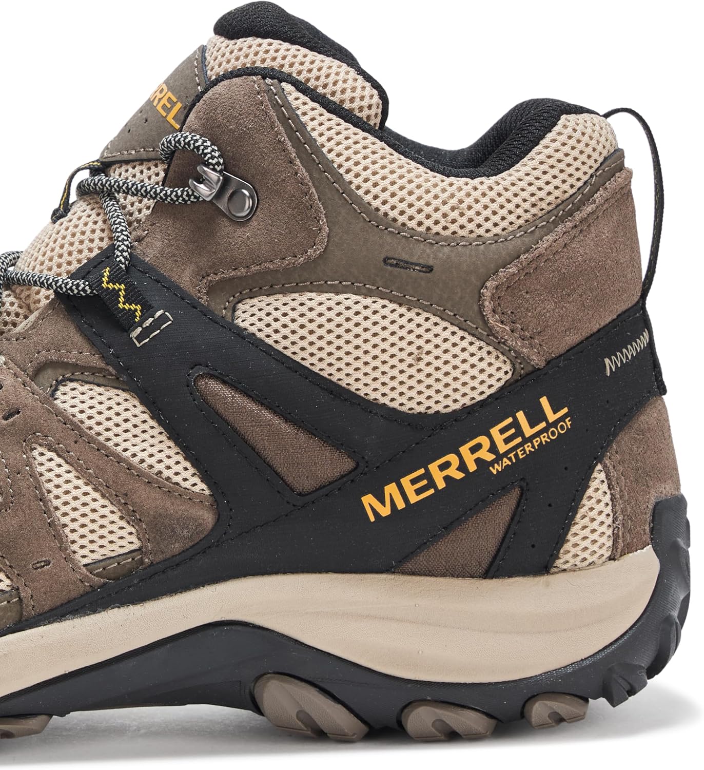 Мужские водонепроницаемые походные ботинки Merrell Accentor 3 Mid, золотой — фото 4