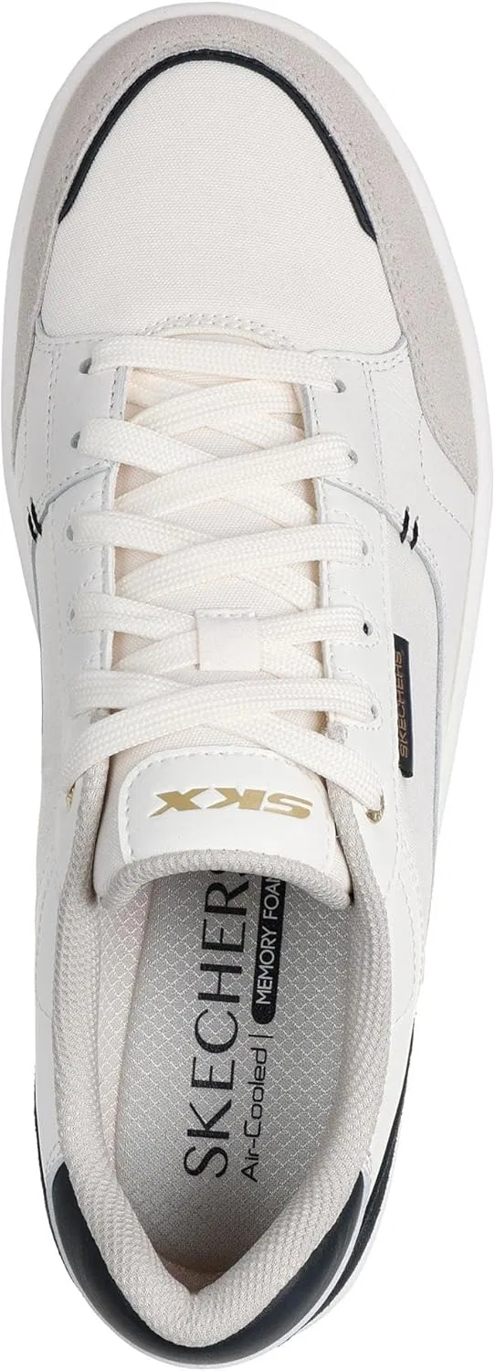 Мужские кроссовки Skechers League Imperion, Natural Leather Mesh Black Pu — фото 3