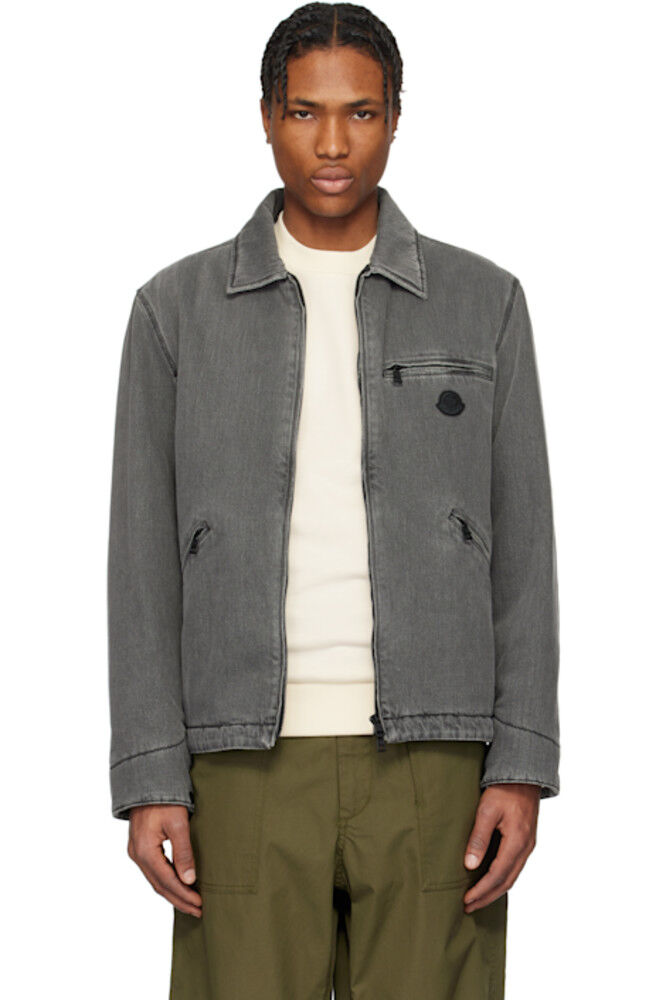 

Серая джинсовая рубашка Acate Padded Moncler
