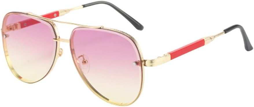 

Модные винтажные солнцезащитные очки для мужчин и женщин, ретро, ​​для вождения, рыбалки, роскошные солнцезащитные очки с защитой от УФ-излучения UV400 HVTVTLA, Purple Yellow