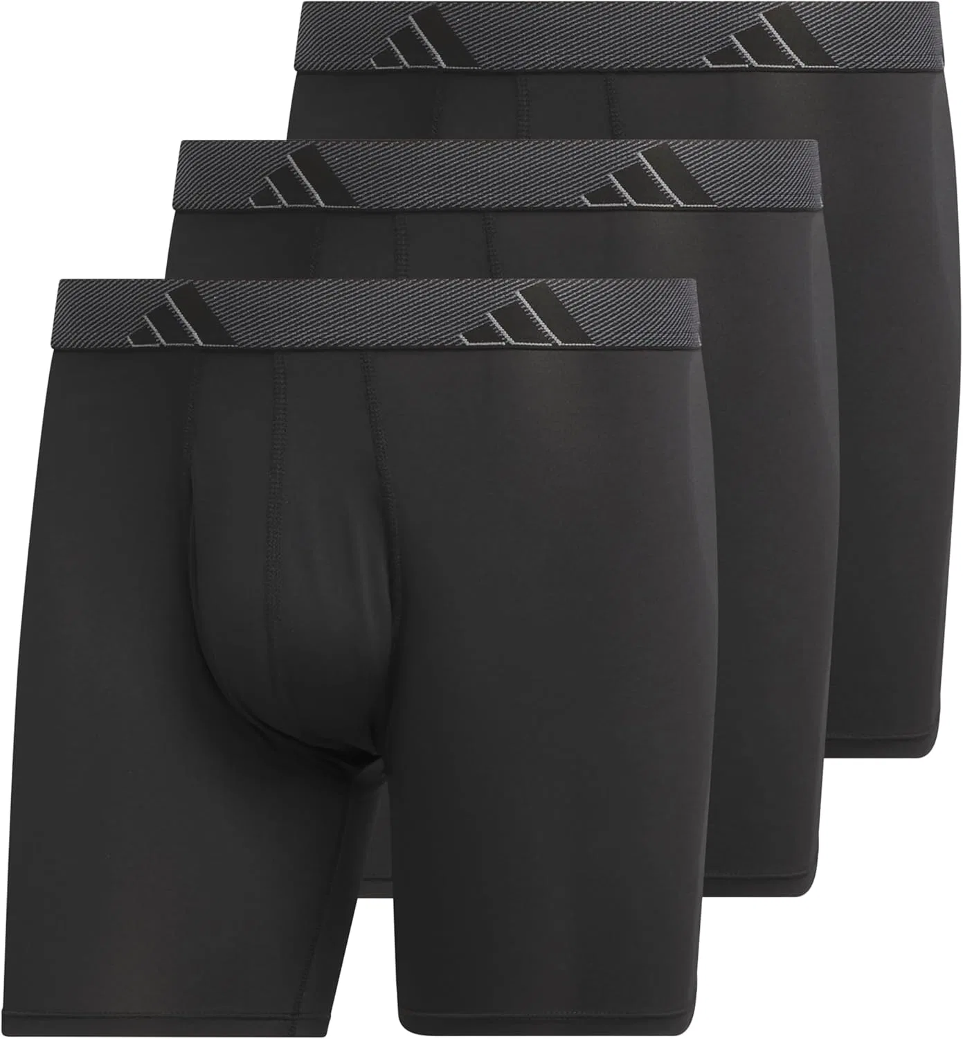 Боксеры 3-pack Adidas, черный/серый/черный