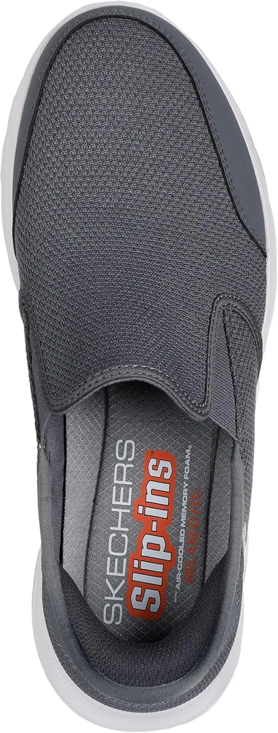 Мужские кроссовки Skechers Equalizer 5.0 Drayze Hands-Free Slip in Trainers, Darkgray — фото 3