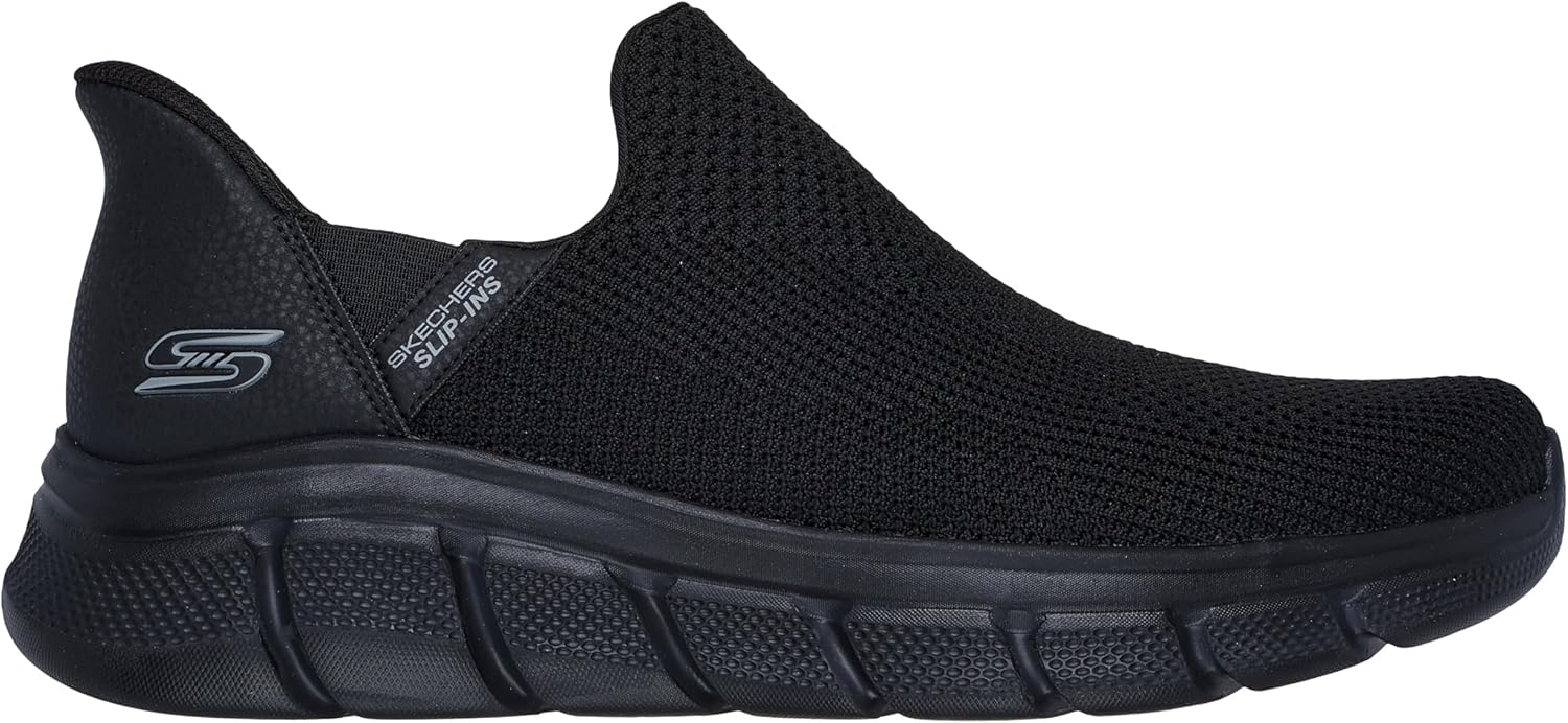 Мужские кроссовки Skechers B Flex - Elevated Edge с удобной вставкой без шнурков, Bbk — фото 2