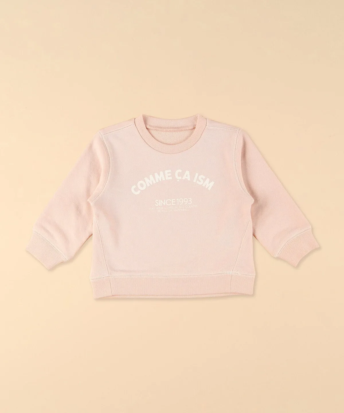 Толстовка с тройной строчкой и базовым логотипом (детский размер) Comme Ca Ism, pink