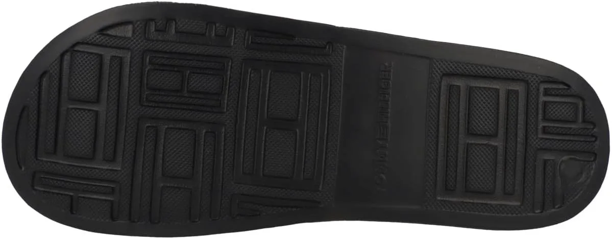 Tommy Hilfiger Men's Rubber Th Flag Pool Slide Fm0fm04236Slide, черный — фото 2