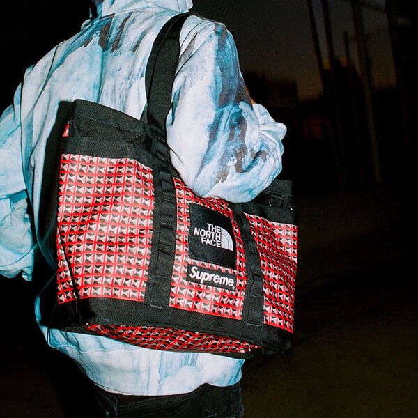 Толстовка Supreme SS21 Week 5 Supreme x The North Face Ice Climb Hooded Sweatshirt, синий — фото 4