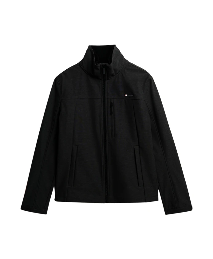 

Черная треккерская куртка из софтшелла Superdry, черный