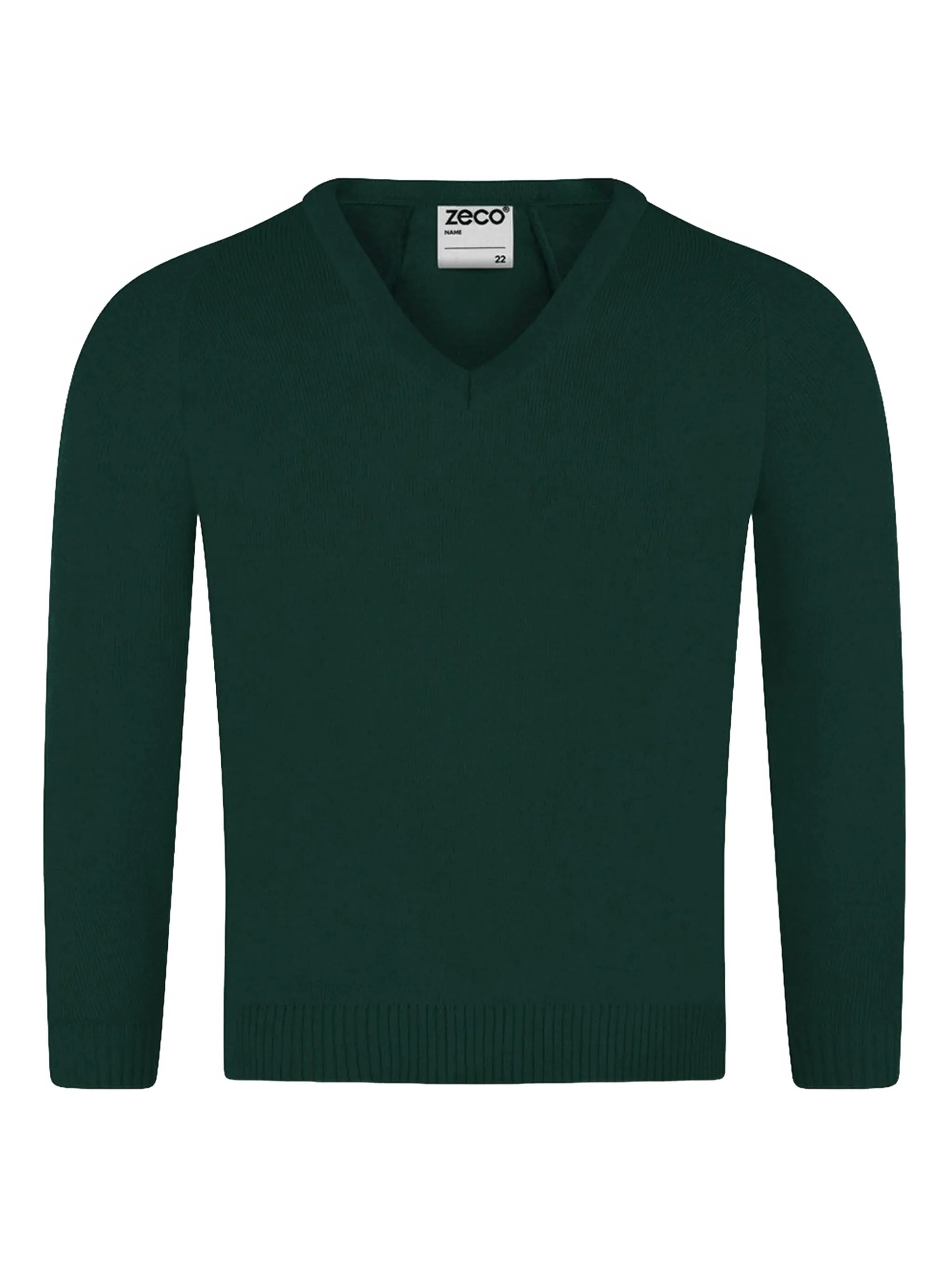 

Свитер с V-образным вырезом Zeco Schoolwear Kids, зеленый