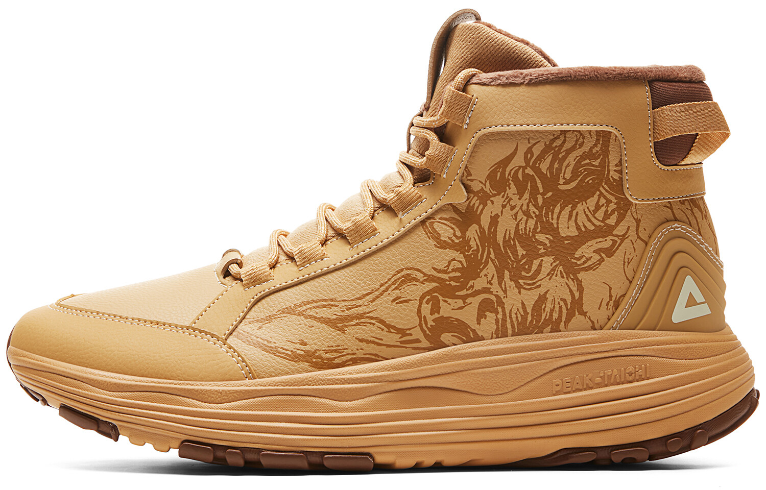 

Кроссовки PEAK Guochuang Series Lifestyle Shoes Men Mid-top Tobacco Brown, коричневый