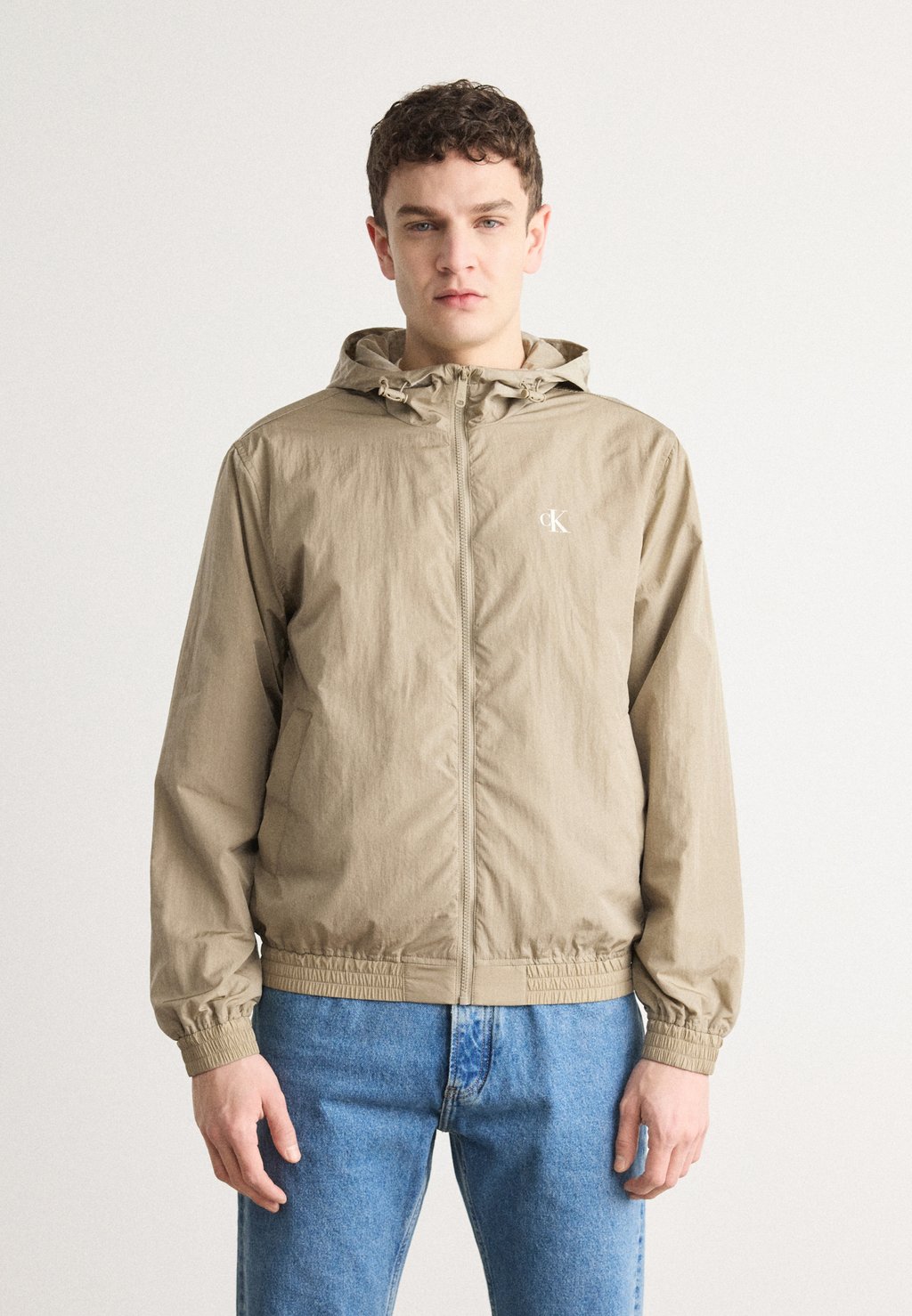 

Летняя куртка HOODED Calvin Klein Jeans, бежевый