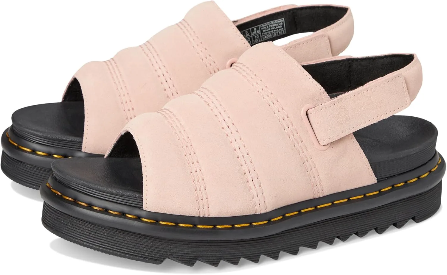 Унисекс сандалии Dr. Martens Kole, розовый