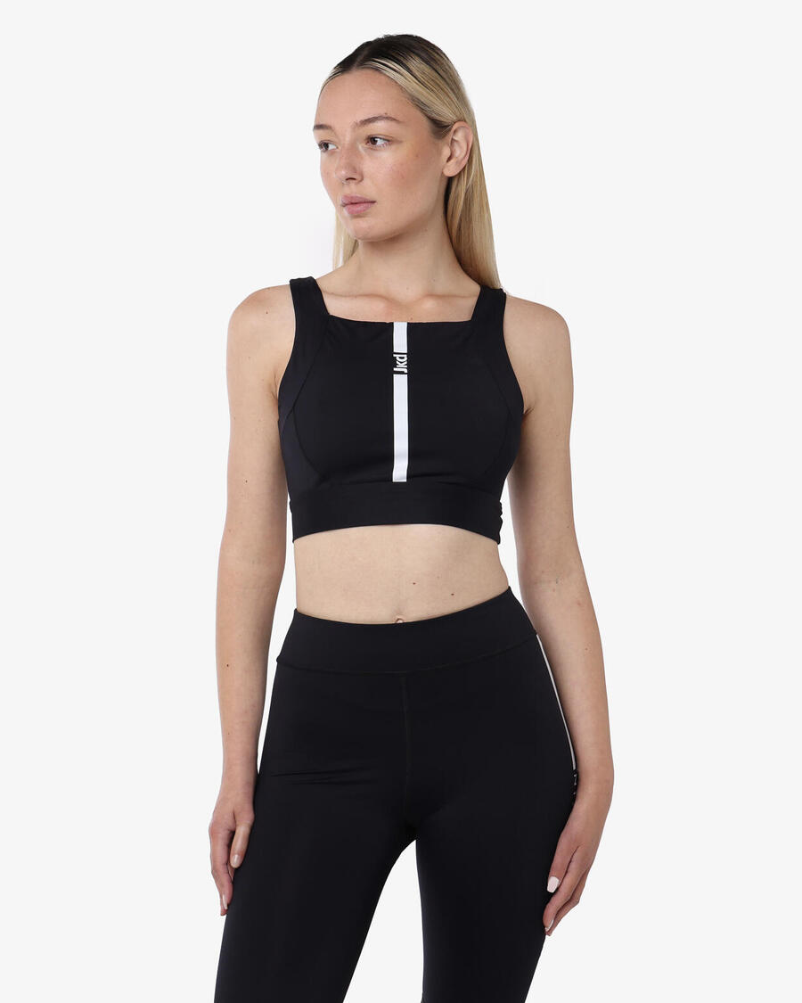 

JAKED Черная синтетическая майка для фитнеса для женщин