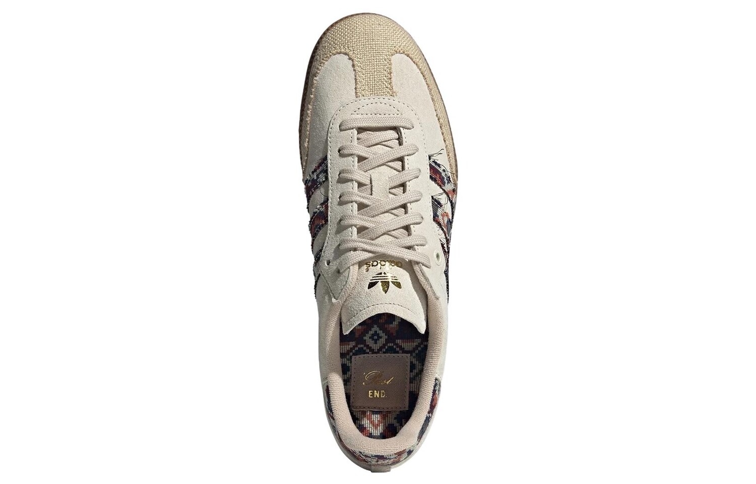 Мужские кроссовки для скейтбординга adidas originals Samba, Бежевый/Коричневый — фото 4