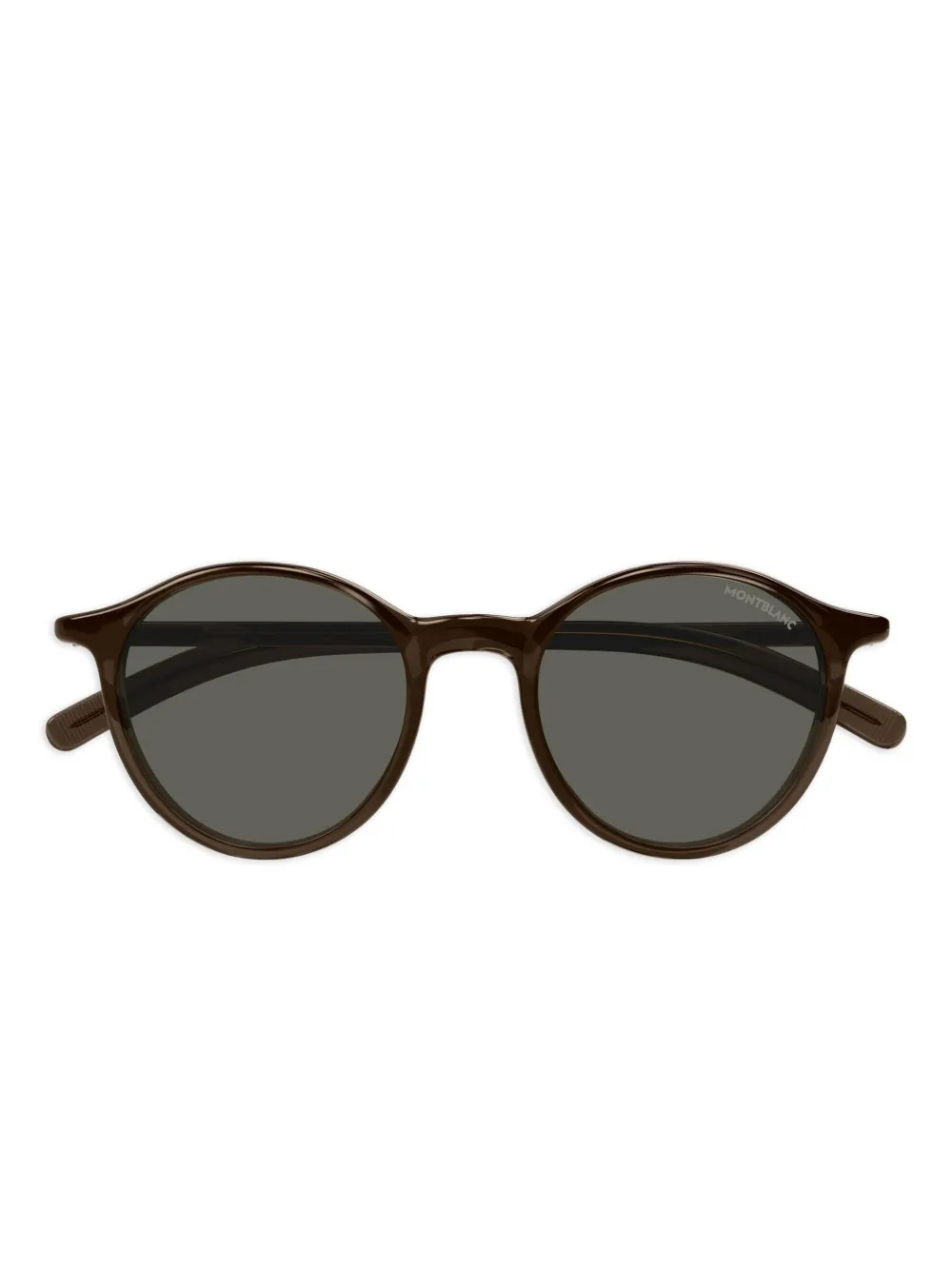 

Солнцезащитные очки в круглой оправе MONT BLANC EYEWEAR, коричневый