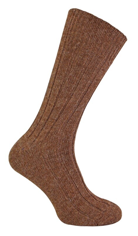 

Роскошные носки из альпаки для мужчин и женщин The Highland Sock Co, коричневый