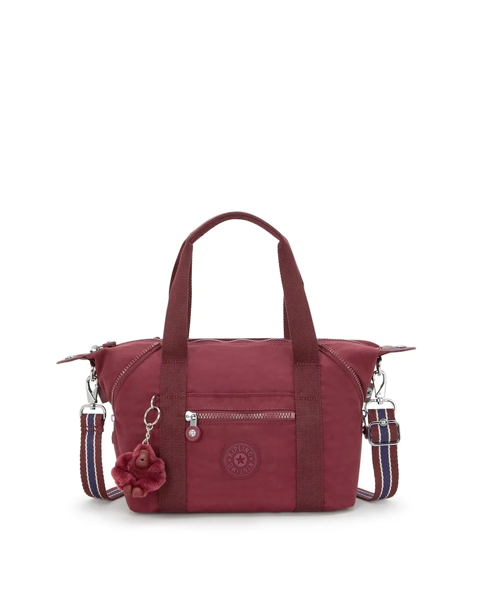 

Сумка через плечо на молнии с ручкой через плечо Kipling, бордовый