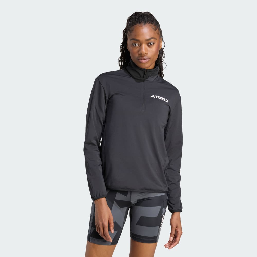 

Куртка Adidas Terrex Multi CLIMAWARM Half-Zip Tech Fleece Jacket, черный
